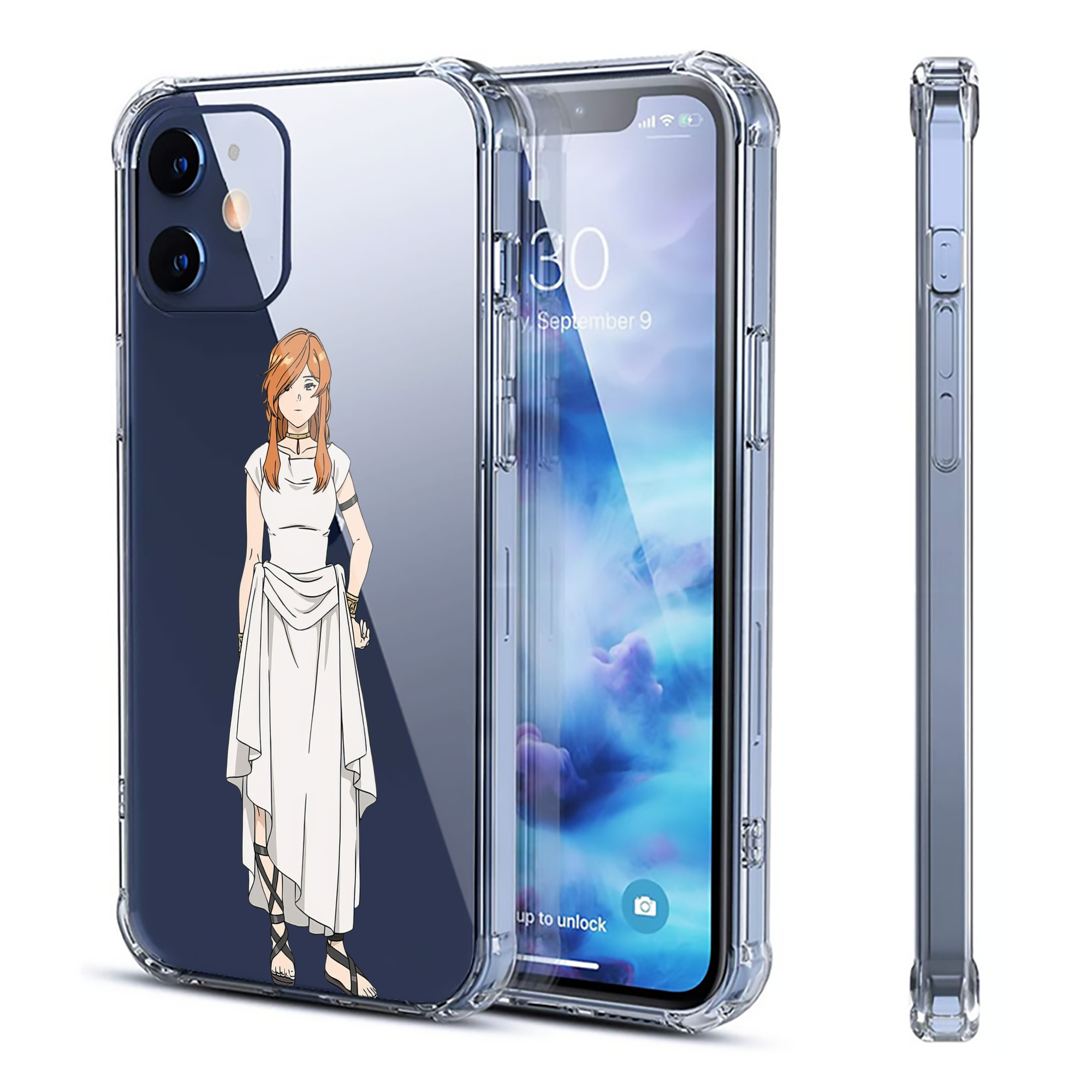 （画像用） 葬送のフリーレン Frieren 【iPhone 12シリーズ対応】透明スマホケース（クリアソフトケース）